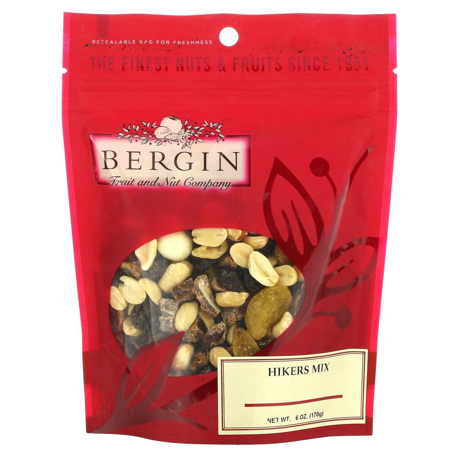 Bergin Fruit And Nut Company Hikers Mix 6 Oz 170 G