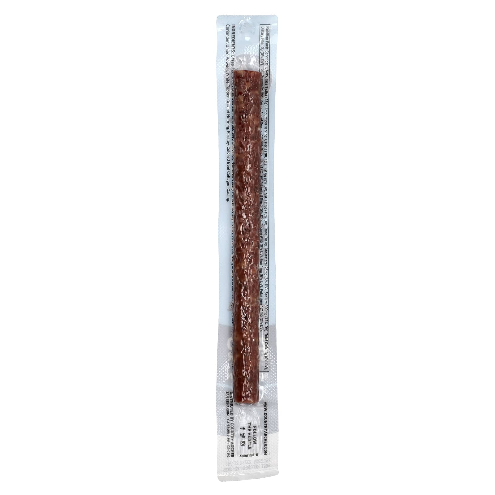 Country Archer Jerky Grass Fed Beef Meat Stick Original Oz G