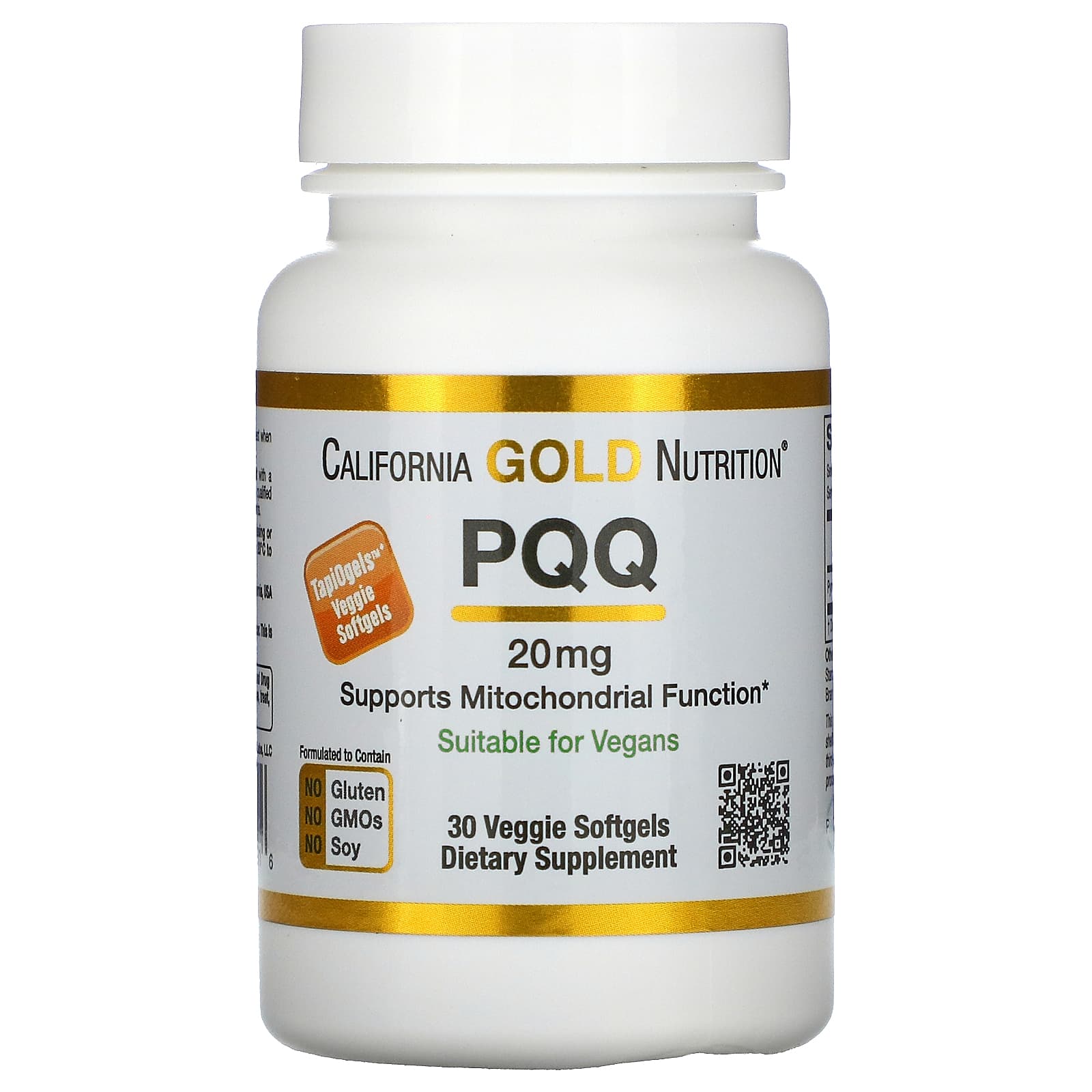 California Gold Nutrition Pqq Mg Veggie Softgels