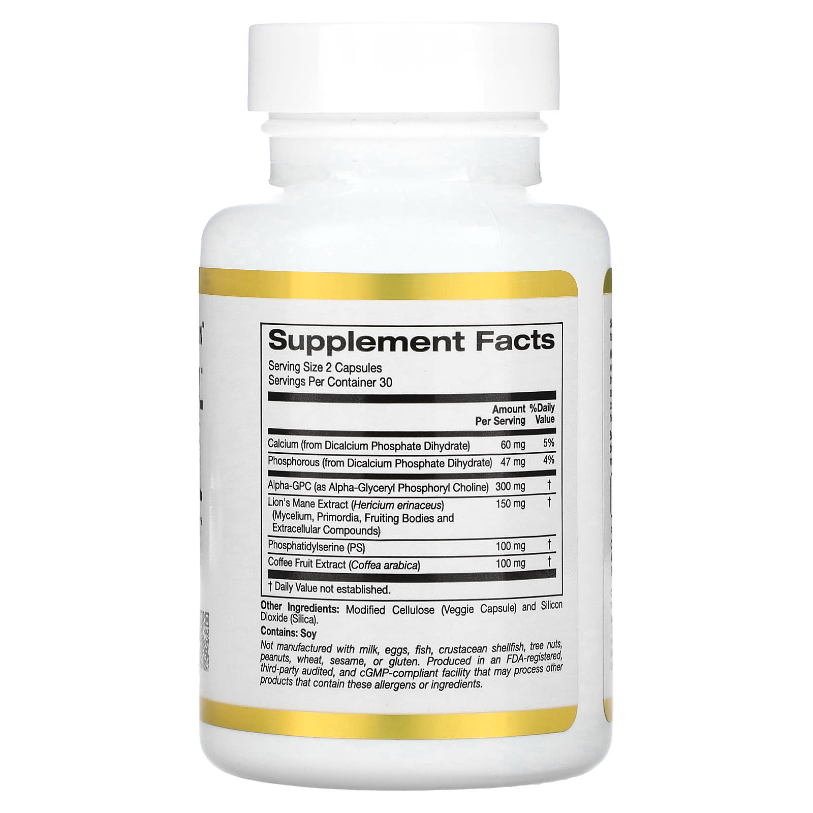 California Gold Nutrition Mem Boost Memory Cognitive Support