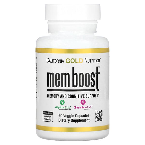 California Gold Nutrition MEM Boost підтримка памяті та когнітивних