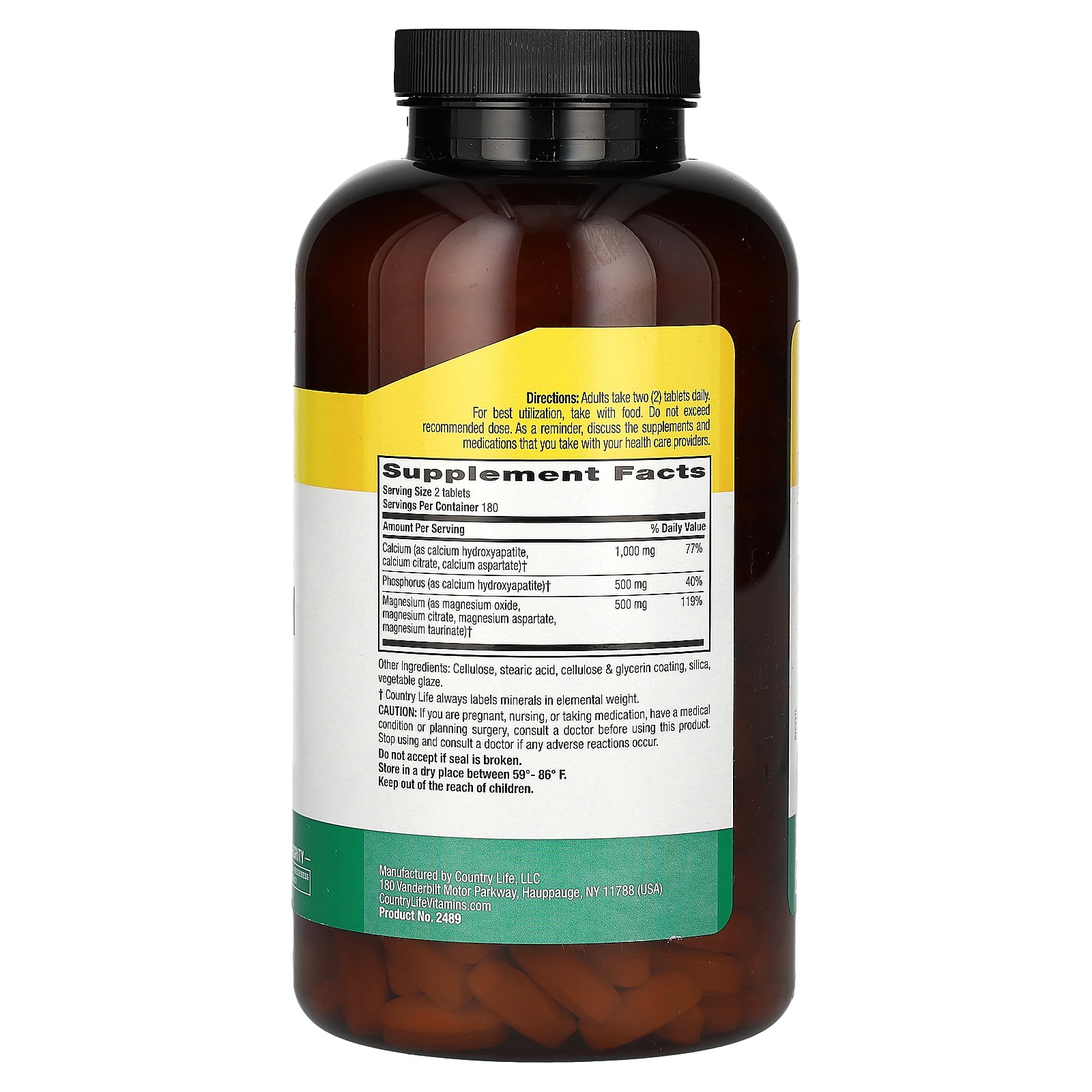 Country Life Target Mins Calcium Magnesium Complex 1 000 Mg 360