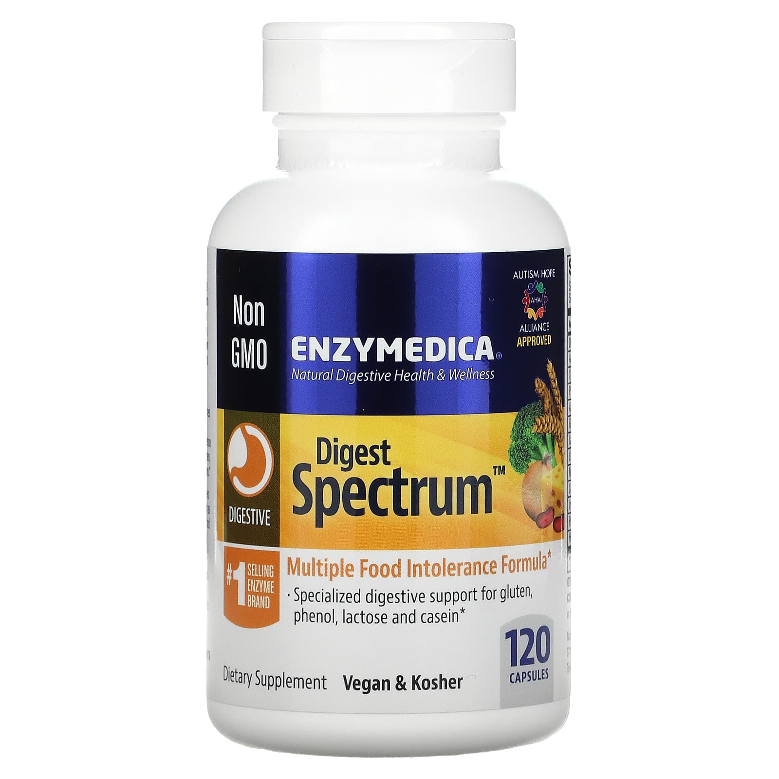 Enzymedica Digest Spectrum Complete Food Intolerance Formula 120