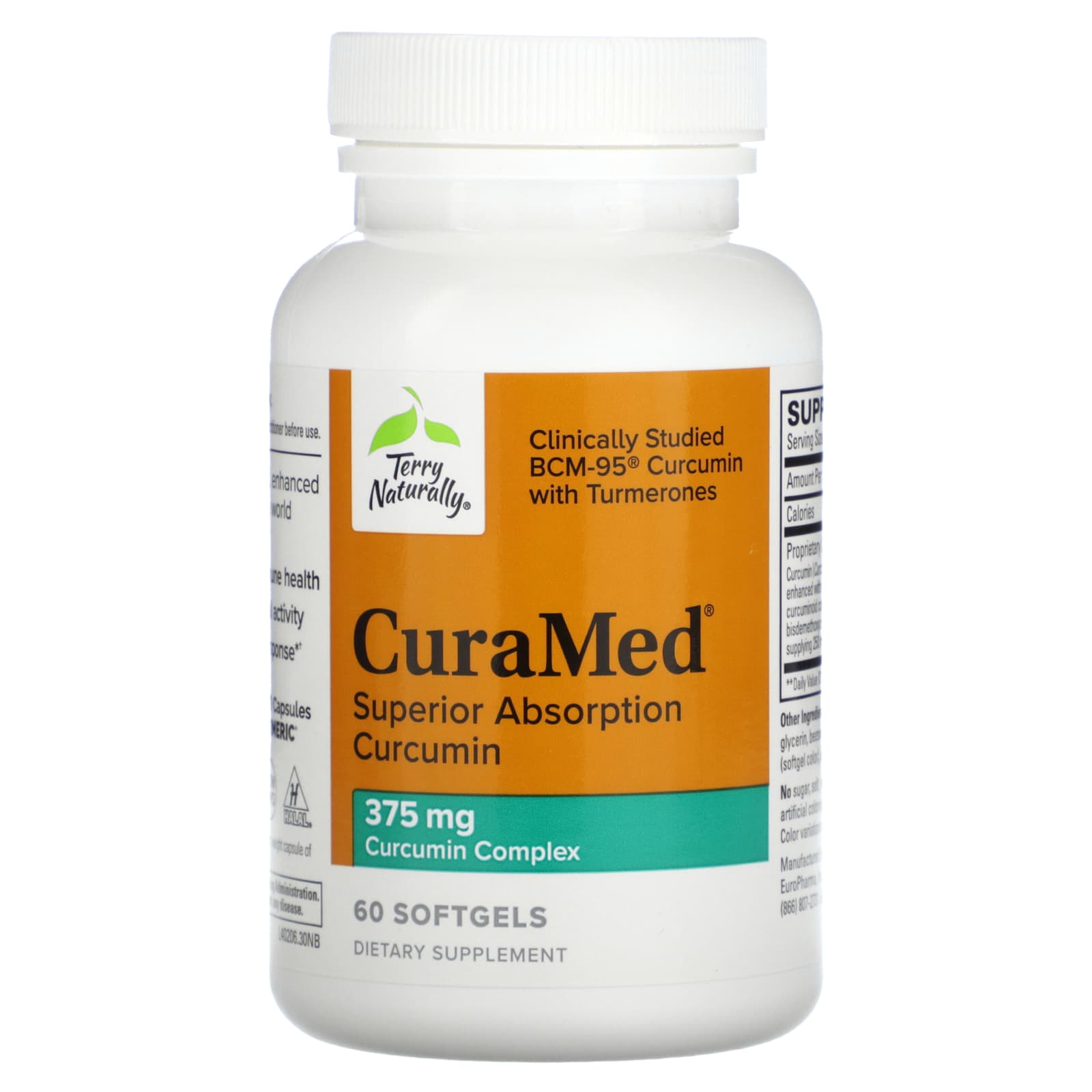 Terry Naturally Curamed Superior Absorption Curcumin Mg Softgels