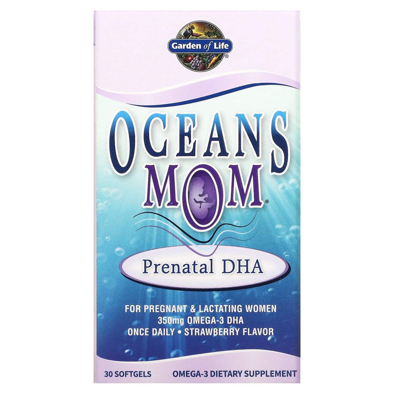 Garden Of Life Oceans Mom Prenatal Dha Strawberry Mg Softgels