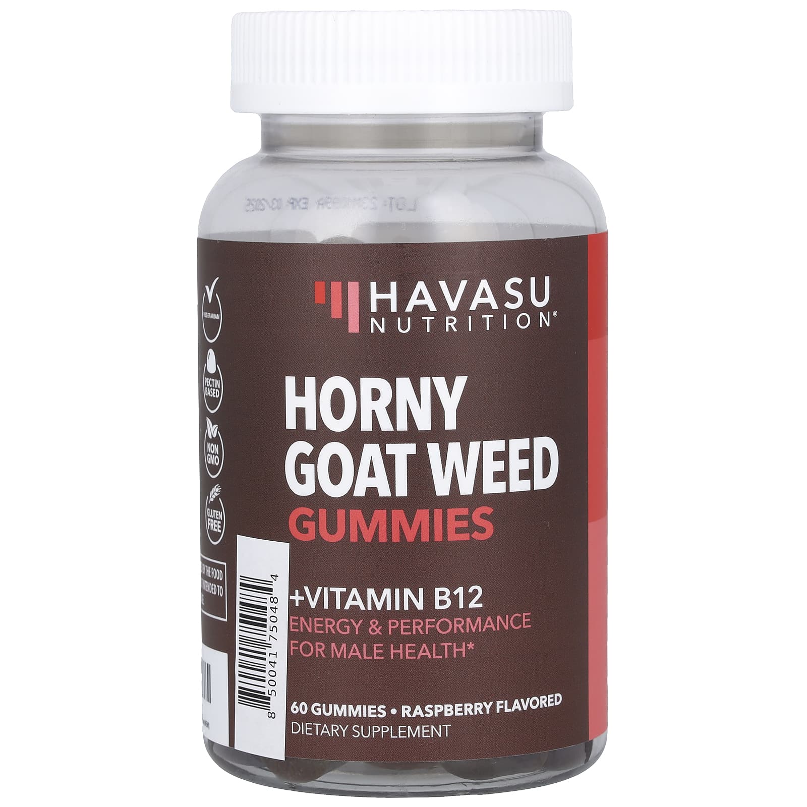 Havasu Nutrition Horny Goat Weed Gummies Raspberry 60 Gummies