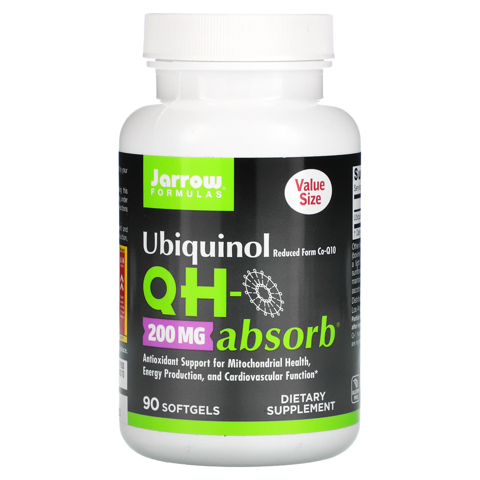 Jarrow Formulas Ubichinolo QH Absorb 200 Mg 90 Capsule Molli