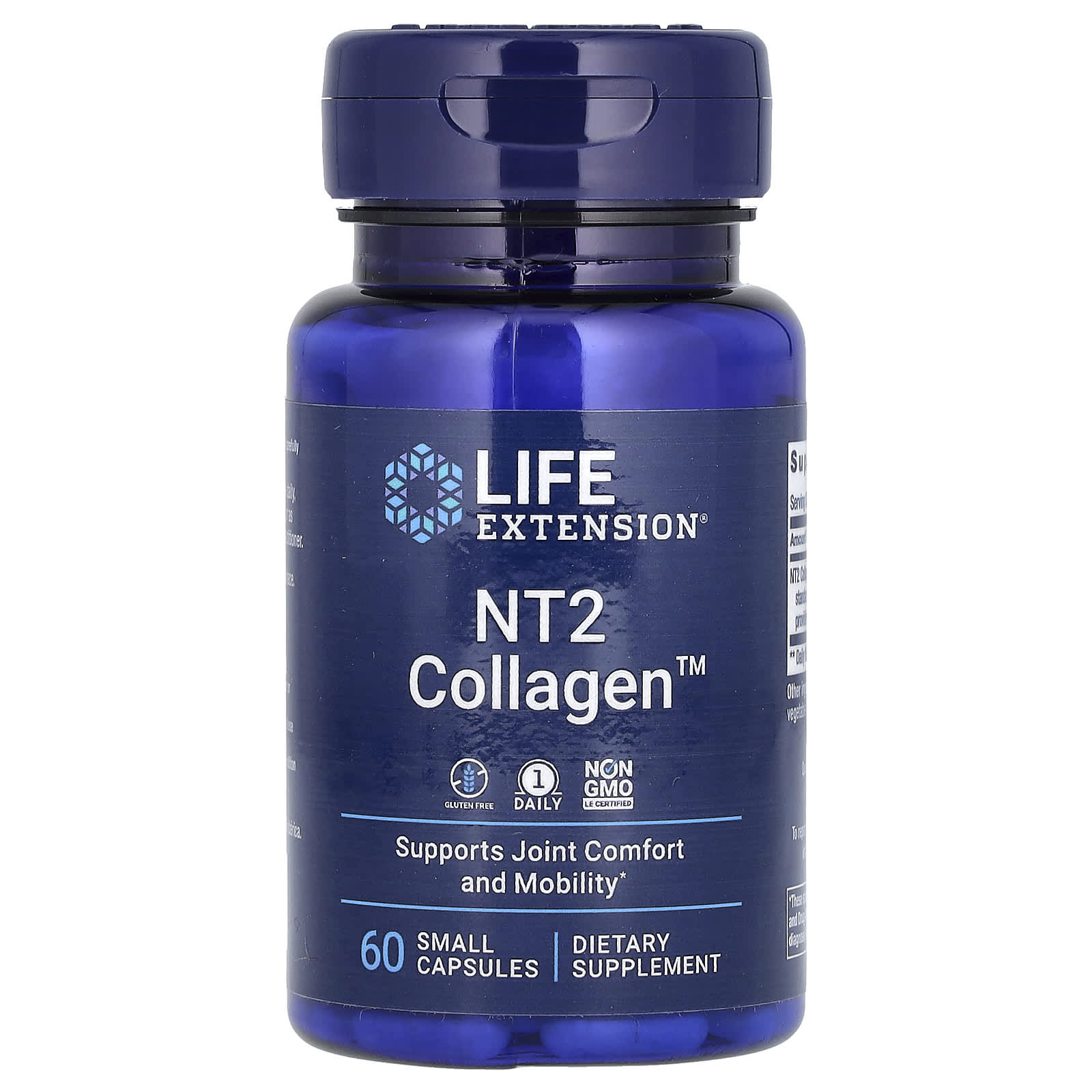 Life Extension NT2 Collagen Kollagen 40 Mg 60 Kleine Kapseln