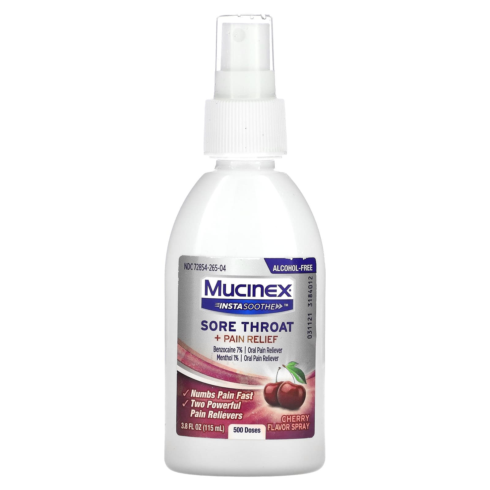 Mucinex Instasoothe Sore Throat Pain Relief Spray Cherry Fl Oz