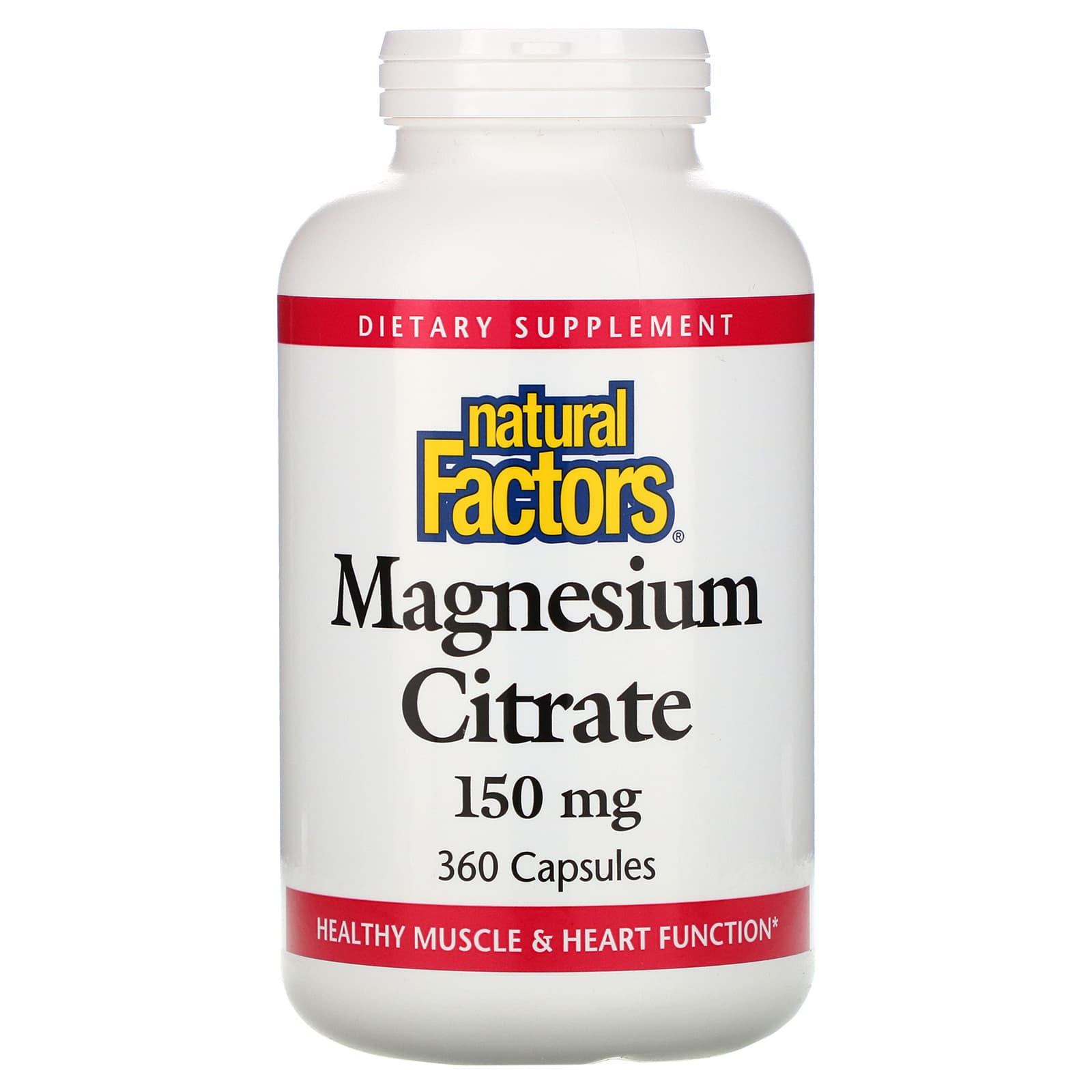 Natural Factors Magnesium Citrate Mg Capsules