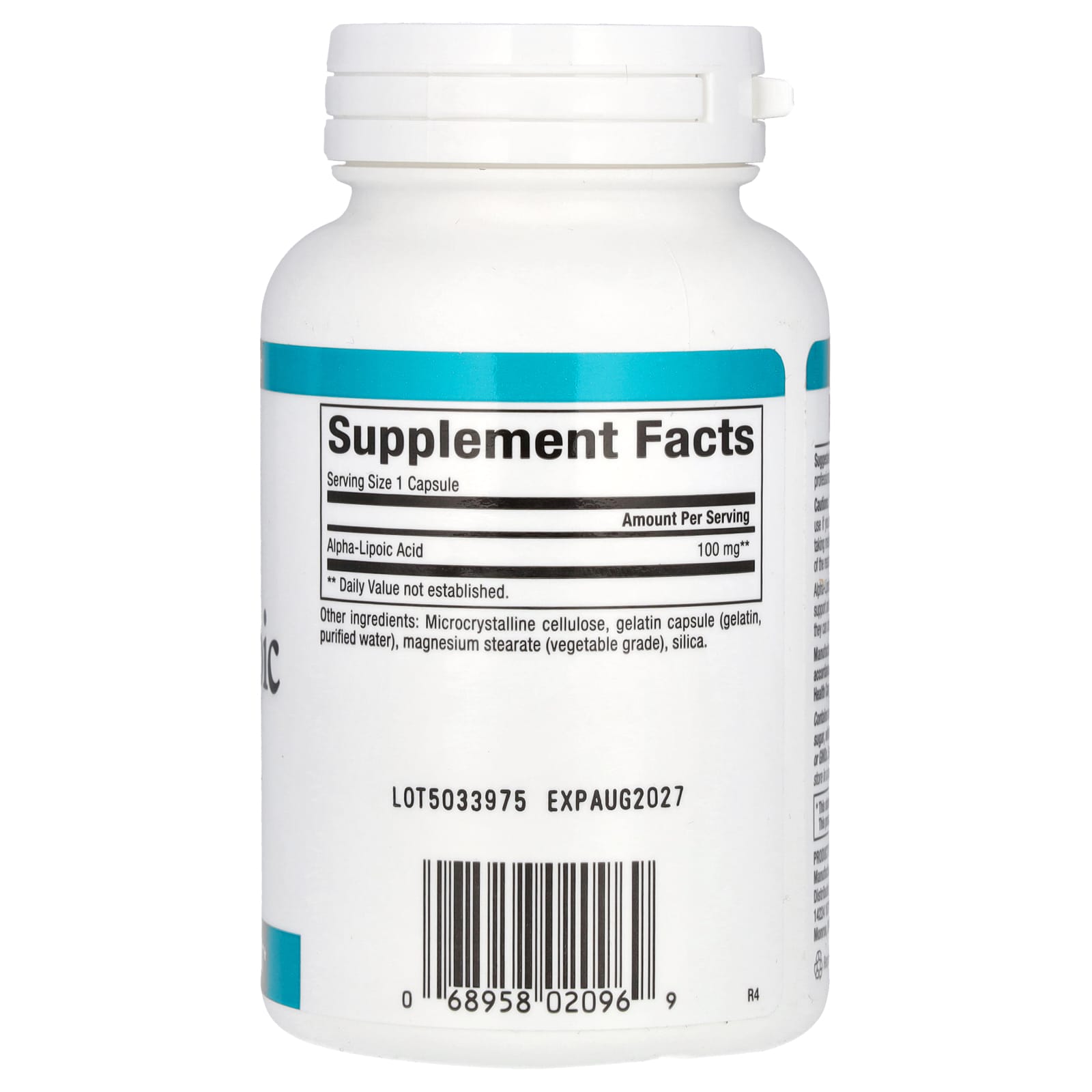 Natural Factors Alpha Lipoic Acid Mg Capsules