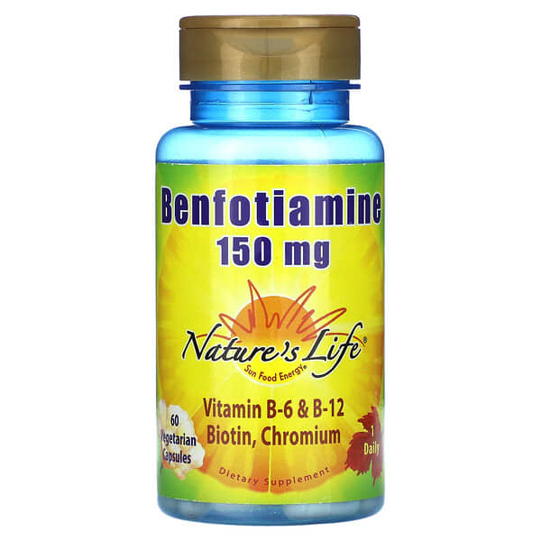 Nature S Life Benfotiamine Mg Vegetarian Capsules