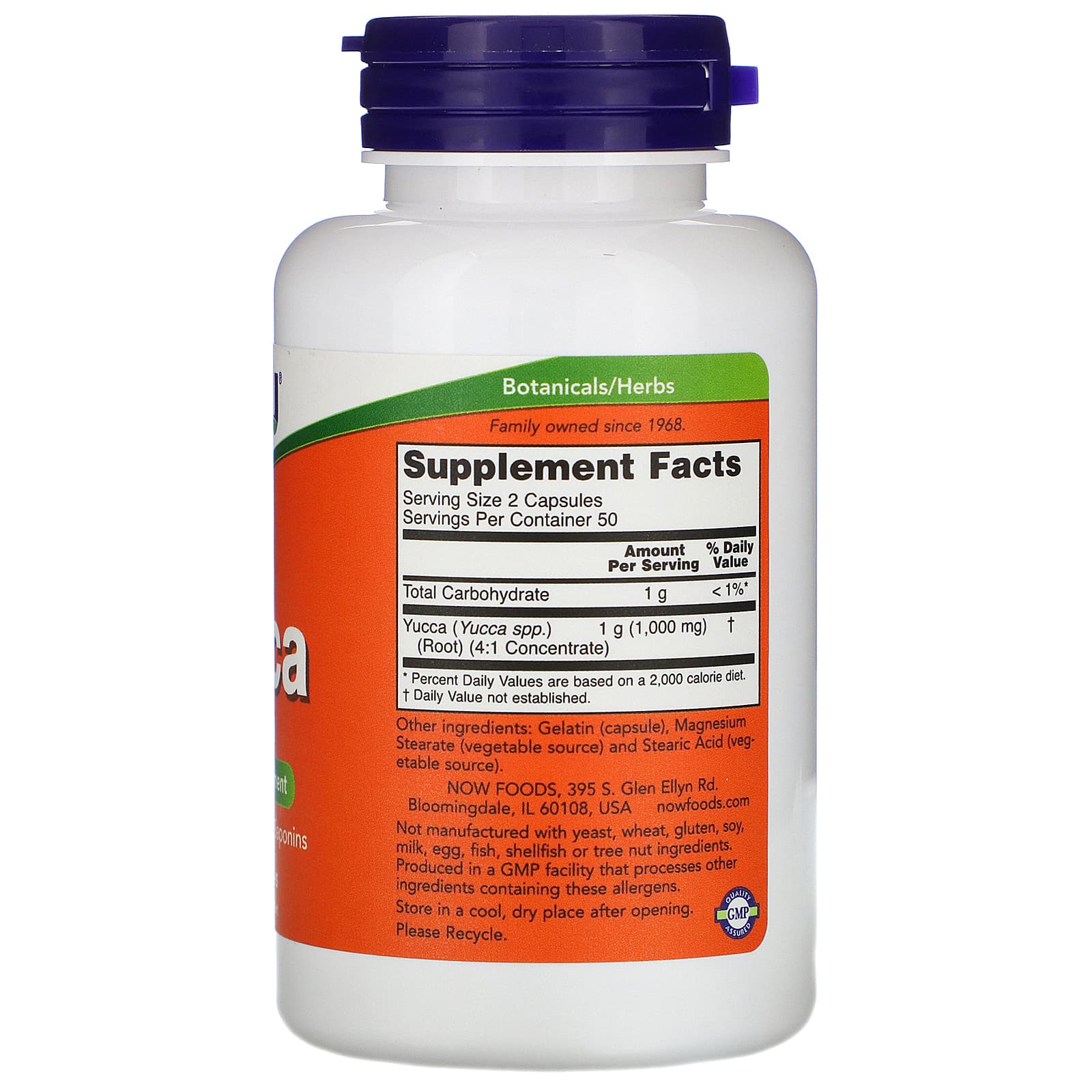 Now Foods Yucca Mg Capsules