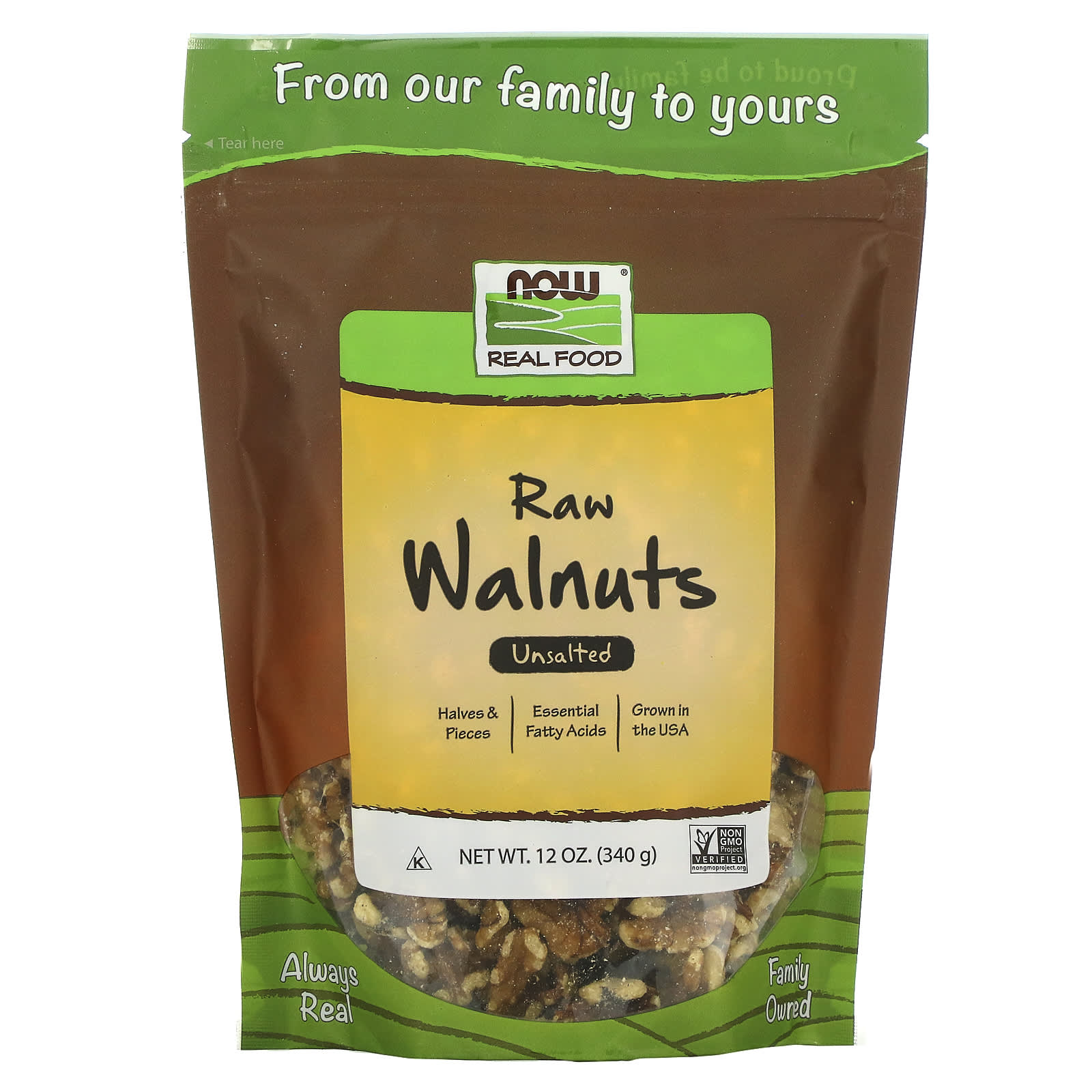 Now Foods Now Foods Real Food Raw Walnuts Unsalted Oz G