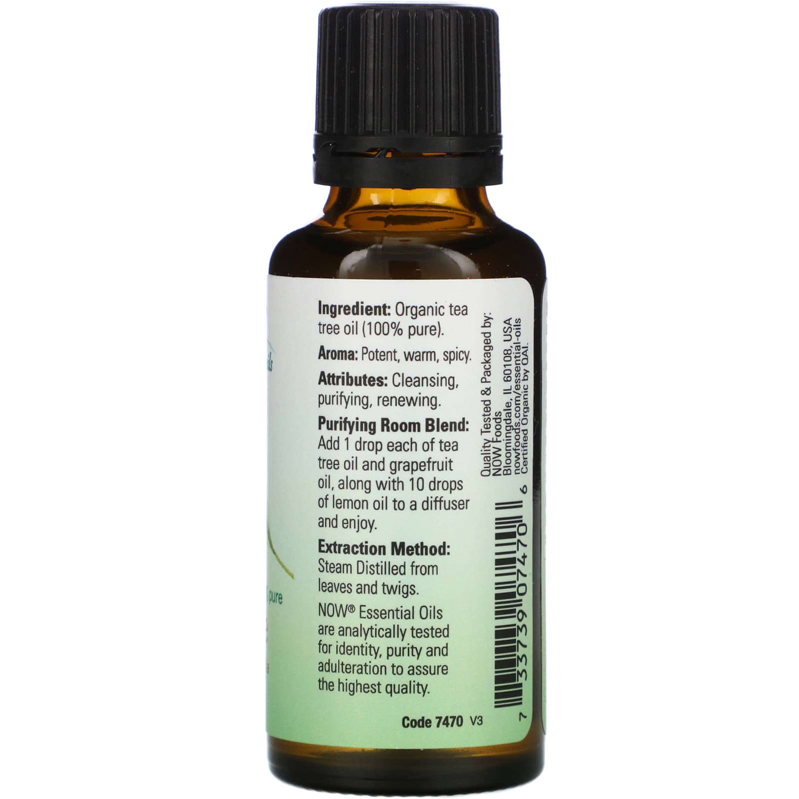 Now Foods Organic Essential Oils Tea Tree Fl Oz Ml