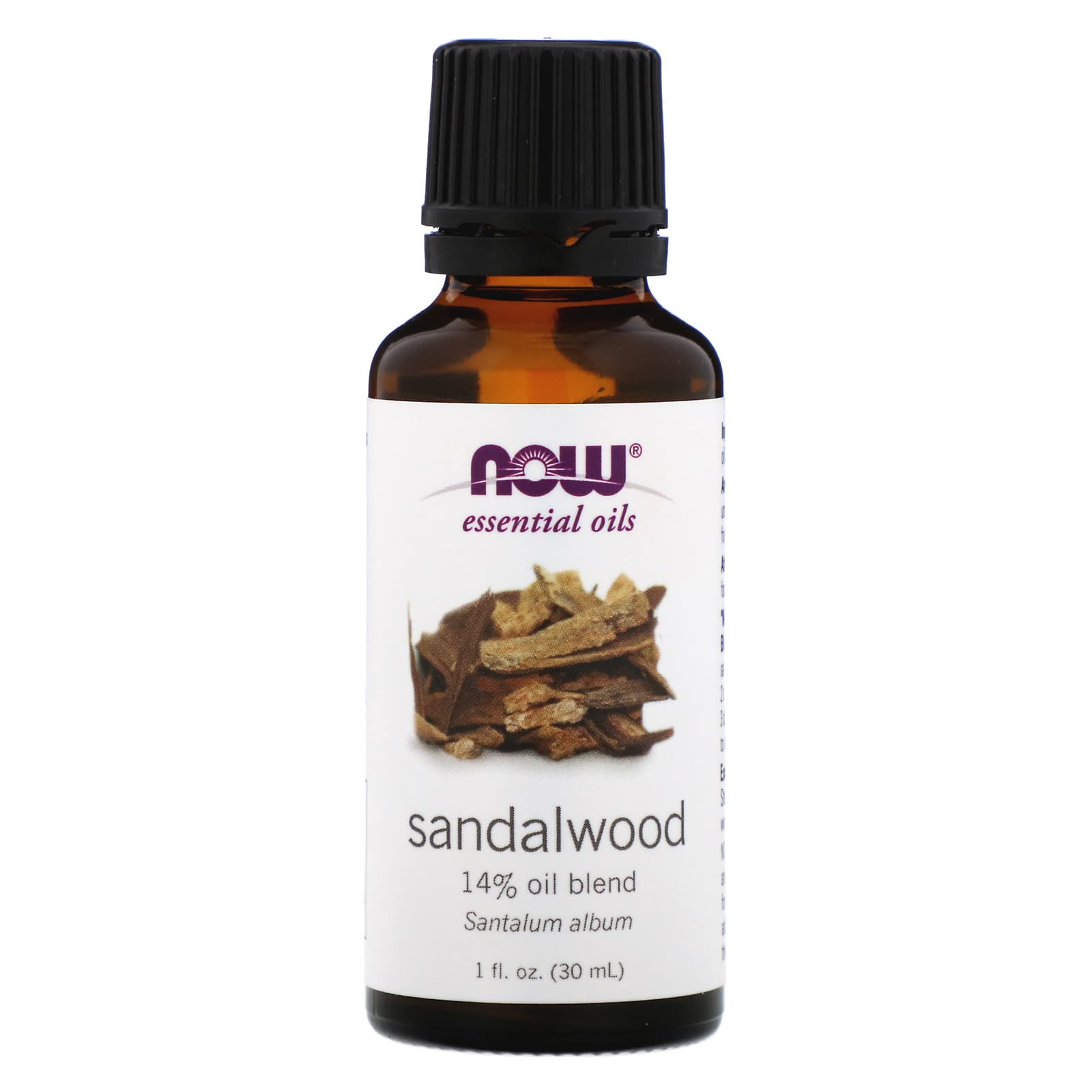 NOW Foods Essential Oils Sandalwood 1 Fl Oz 30 Ml