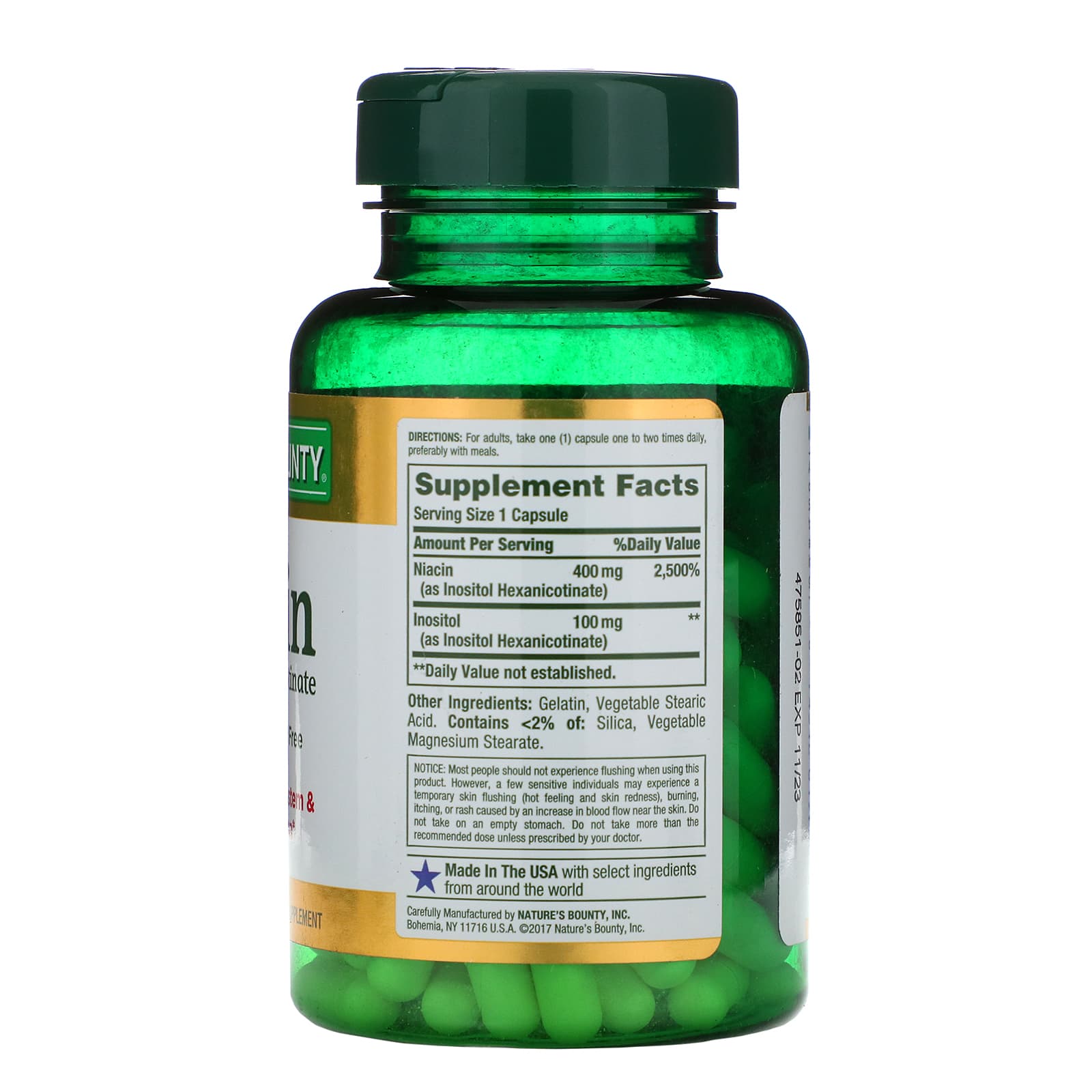 Nature S Bounty Flush Free Niacin Mg Capsules