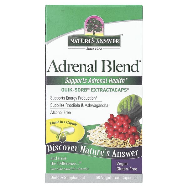 Nature S Answer Adrenal Blend Vegetarian Capsules