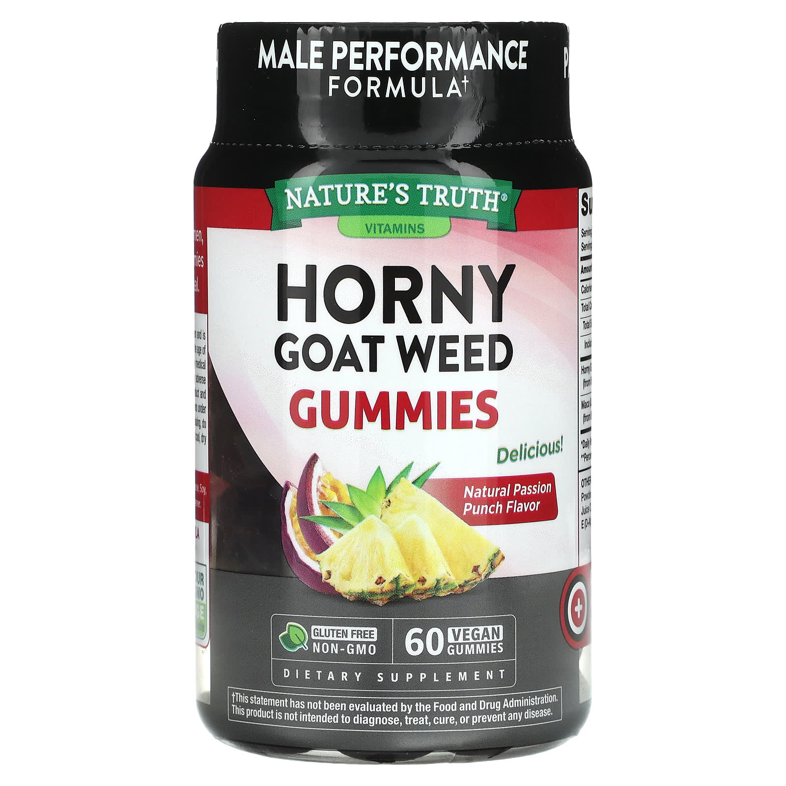 Nature S Truth Horny Goat Weed Passion Punch Vegan Gummies