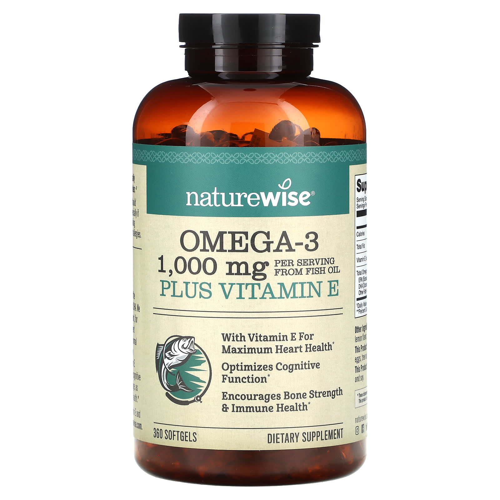 Naturewise Omega Plus Vitamin E Softgels