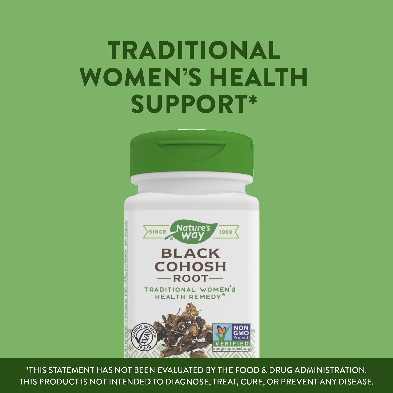 Nature S Way Black Cohosh Root 540 Mg 100 Vegan Capsules