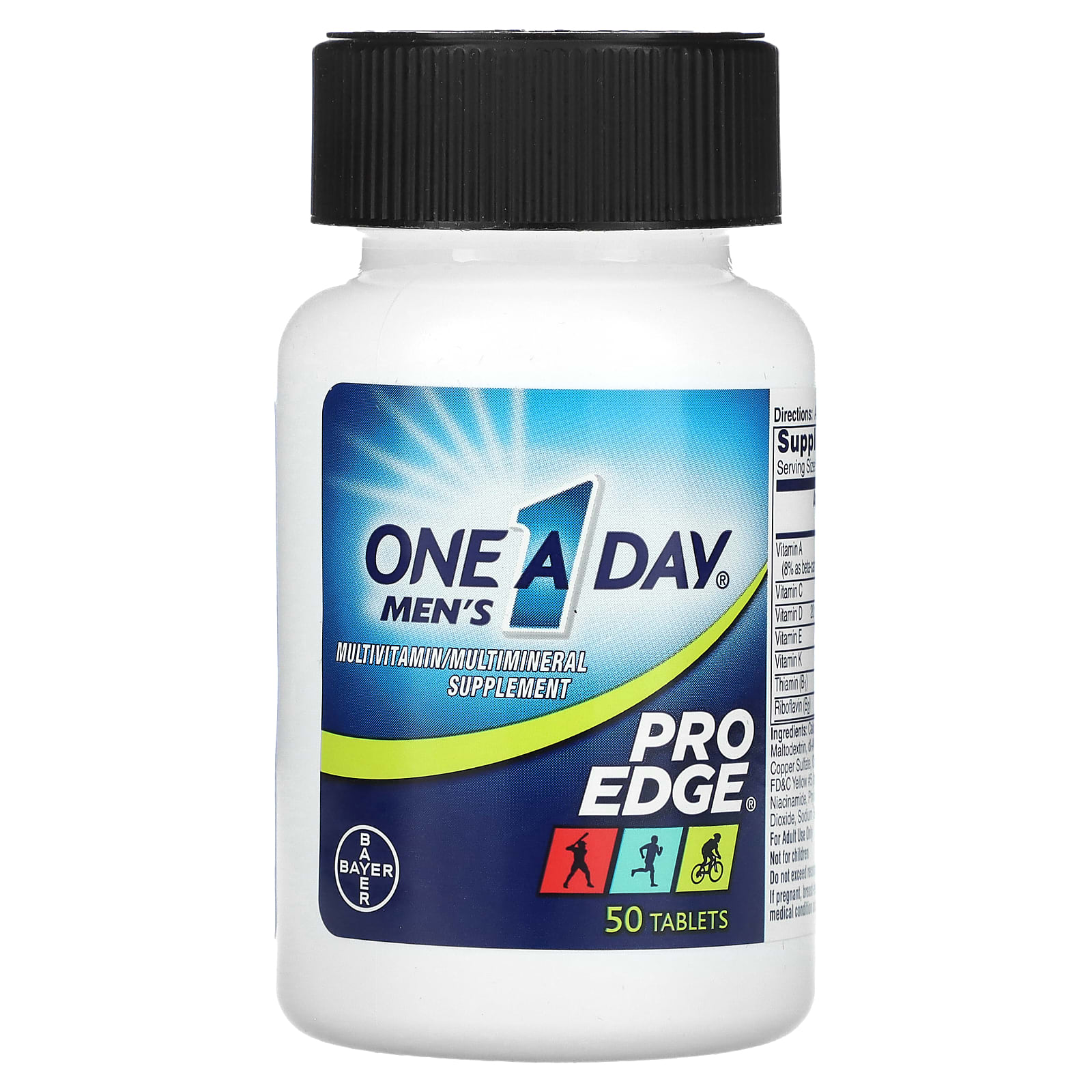 One A Day Men S Pro Edge Complete Multivitamin With More 50 Tablets