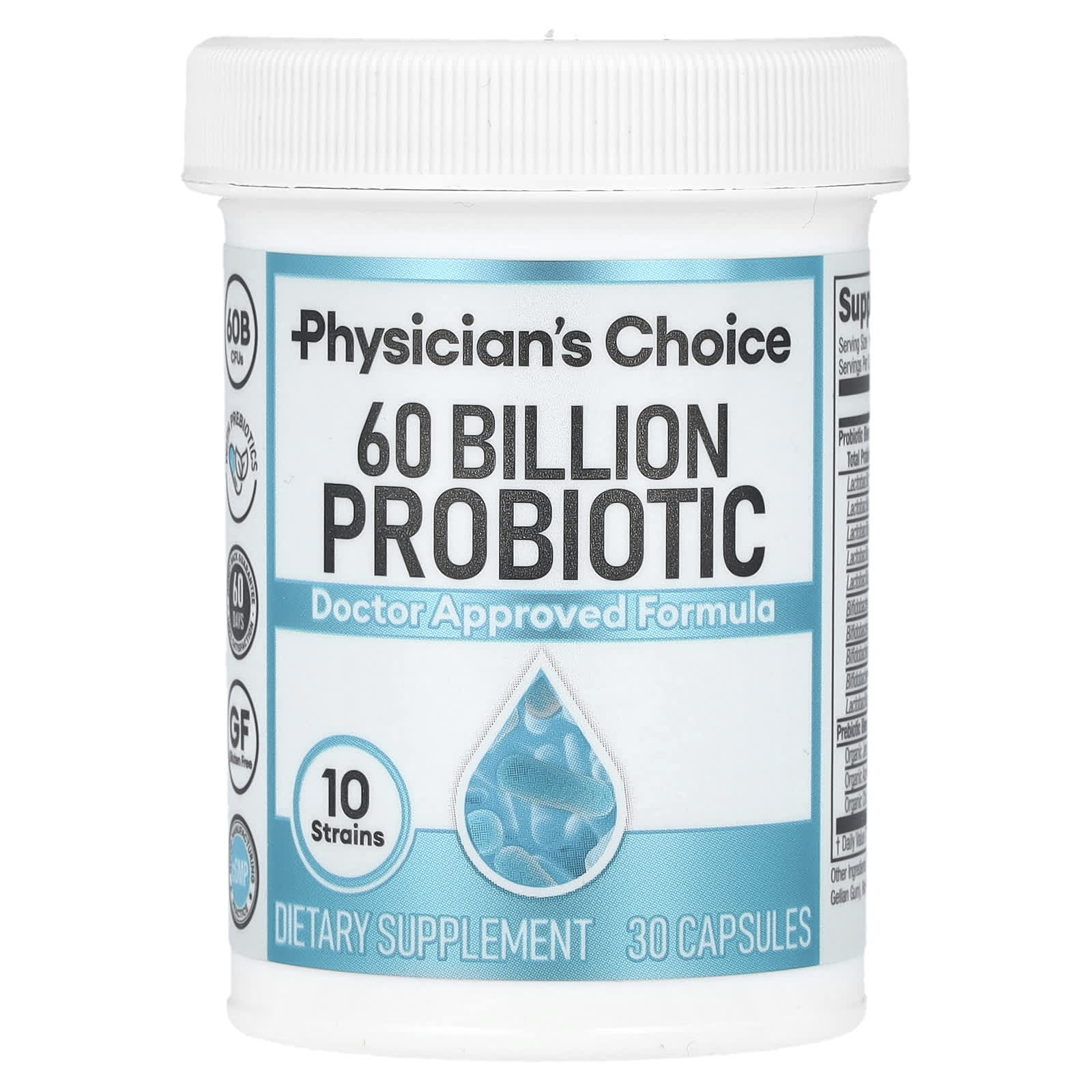 Physician S Choice 60 Billion Probiotic 30 Delayed Release Veggie