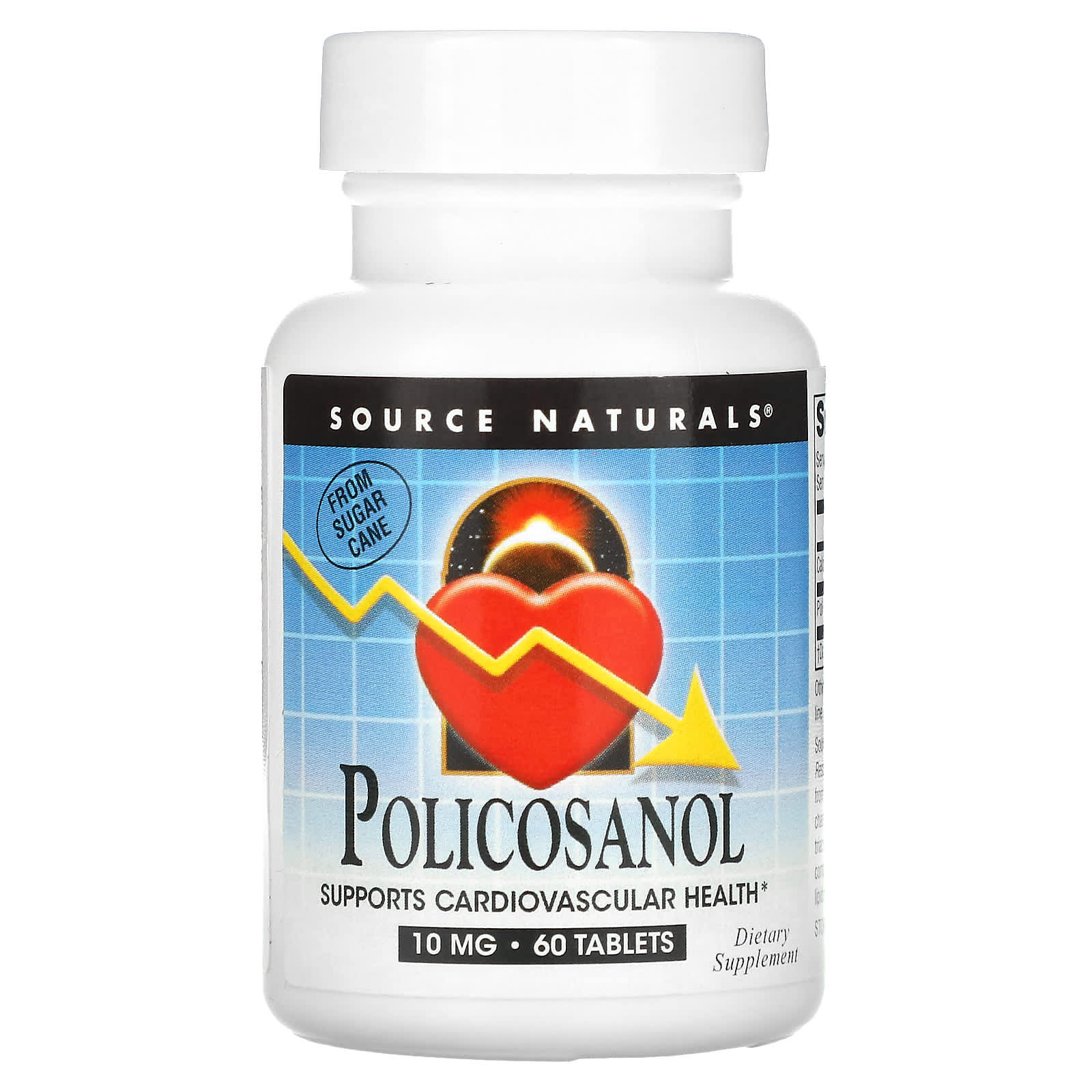 Source Naturals Policosanol 10 Mg 60 Tablets