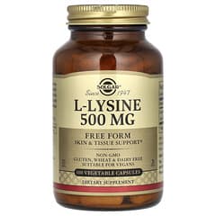 Solgar L Lysine Free Form Mg Vegetable Capsules