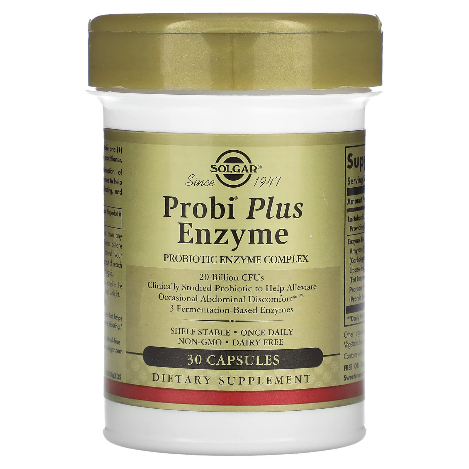 Solgar Probi Plus Enzyme Probiotic Enzyme Complex 20 Billion CFUs