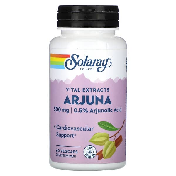 Solaray Vital Extracts Arjuna 500 Mg 60 VegCaps