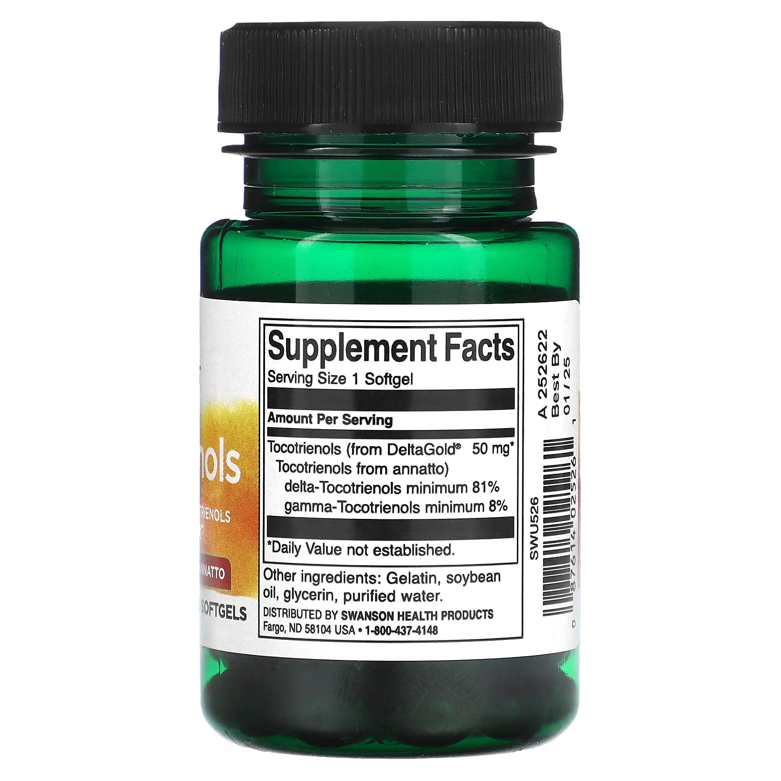 Swanson Tocotrienols 50 Mg 60 Softgels