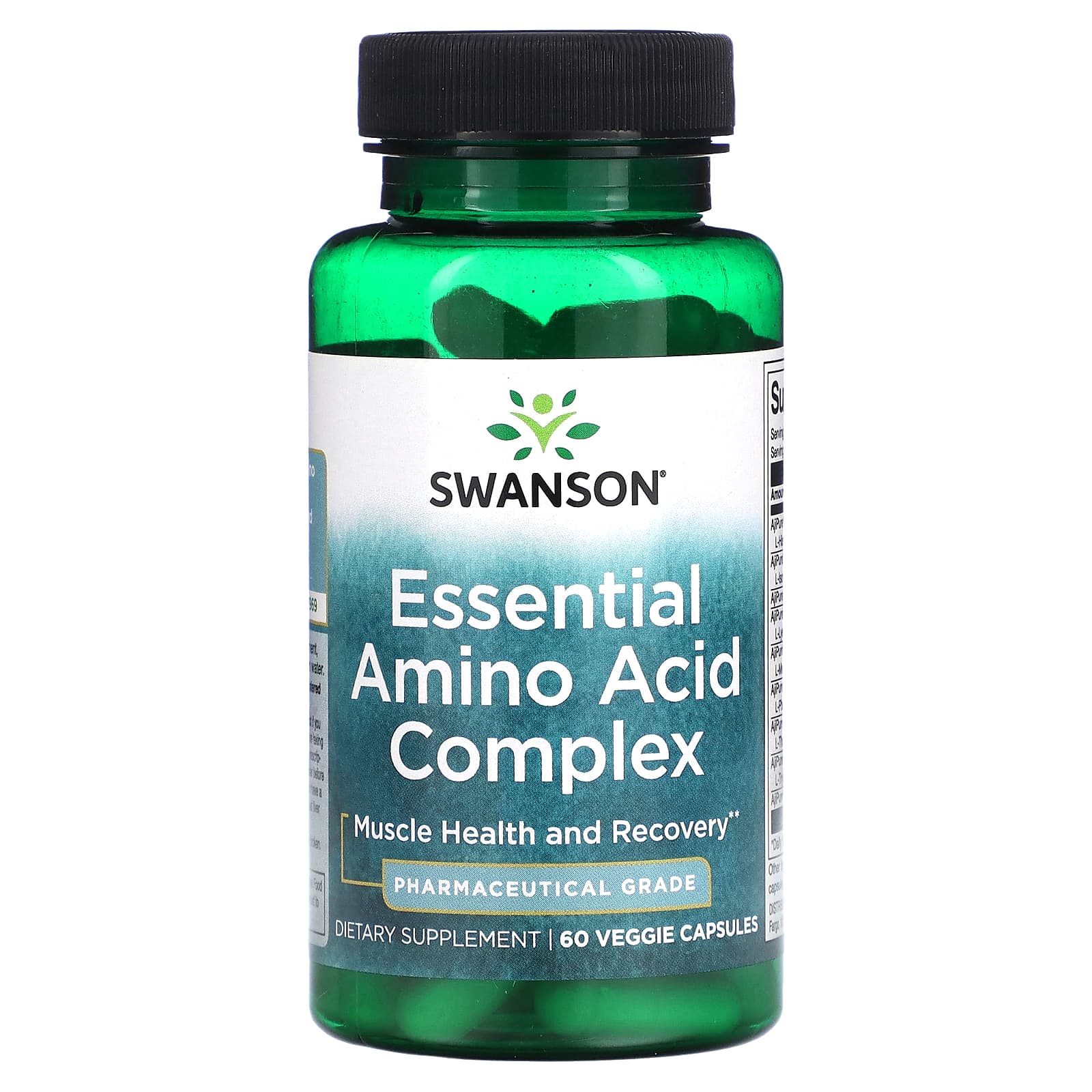 Swanson Essential Amino Acid Complex 60 Veggie Capsules