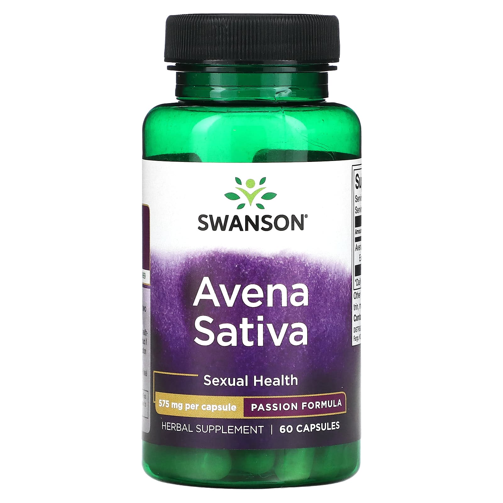 Swanson Avena Sativa 575 Mg 60 Capsules