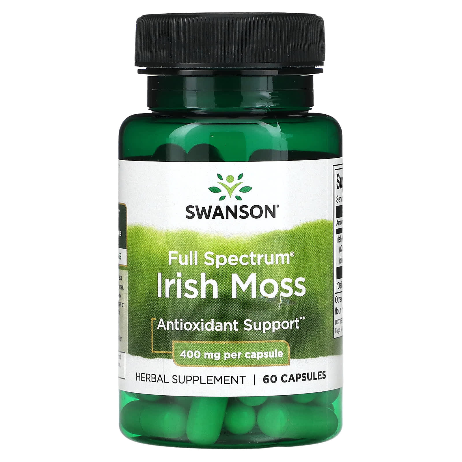 Swanson Musgo Irland S De Espectro Completo Mg C Psulas