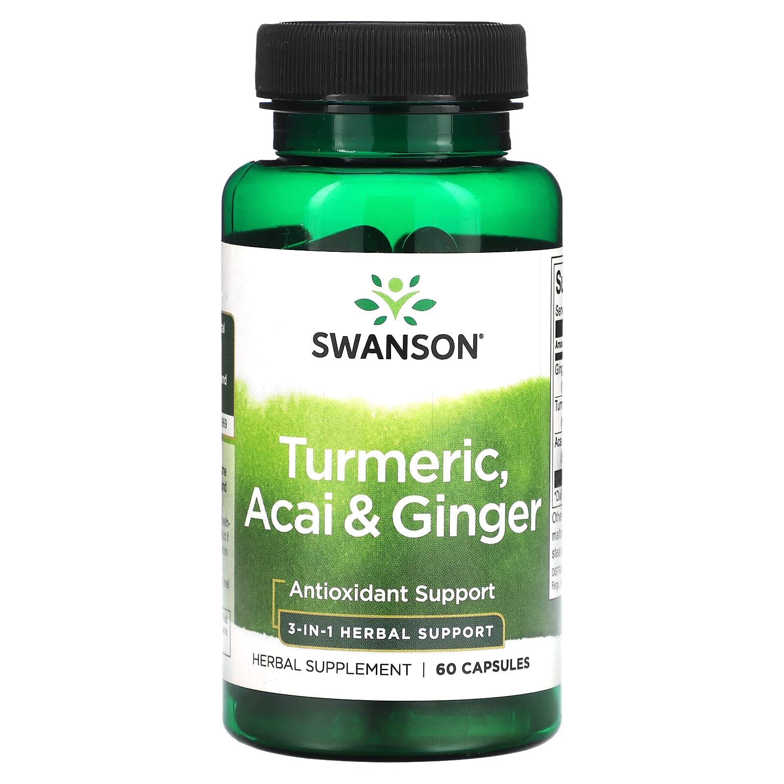 Swanson Turmeric Acai Ginger Capsules