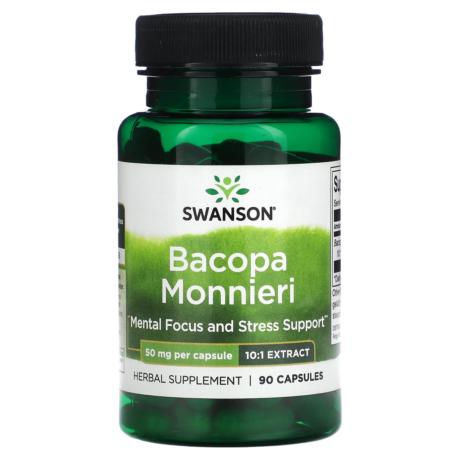 Swanson Bacopa Monnieri Mg Per Capsule Capsules