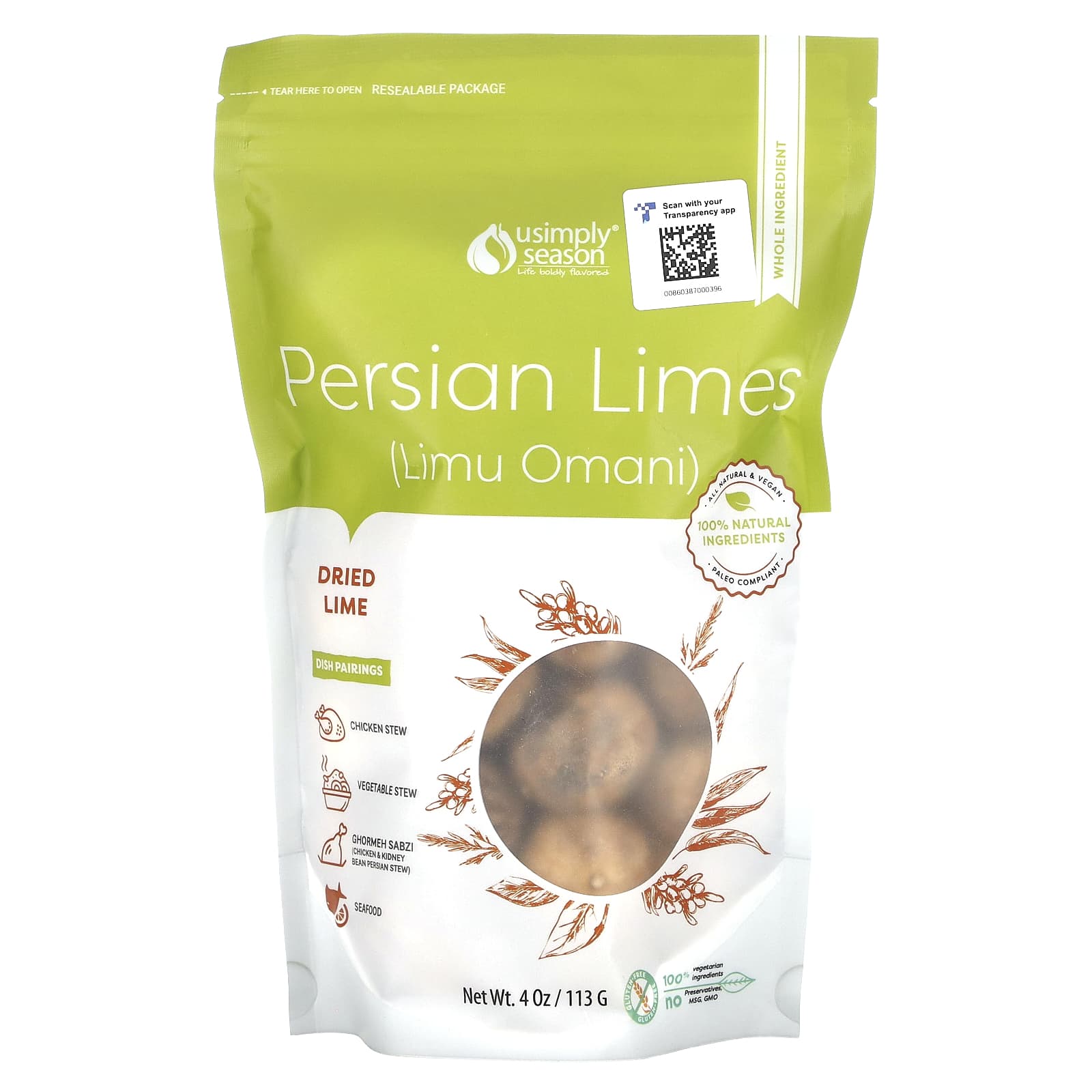 Usimplyseason Dried Lime Persian Limes Limu Omani Oz G