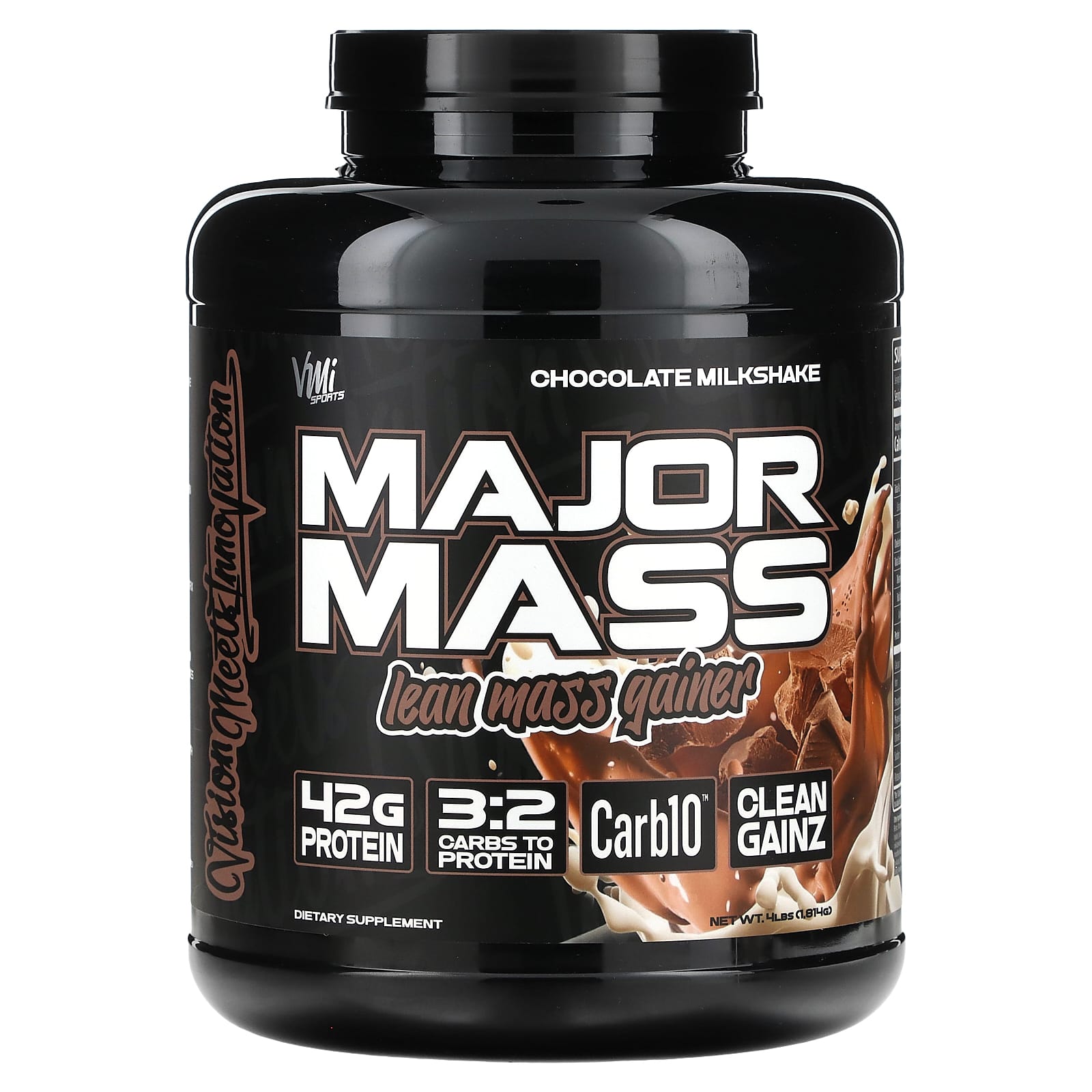 Vmi Sports Major Mass Lean Mass Gainer Chocolate Milkshake Lbs