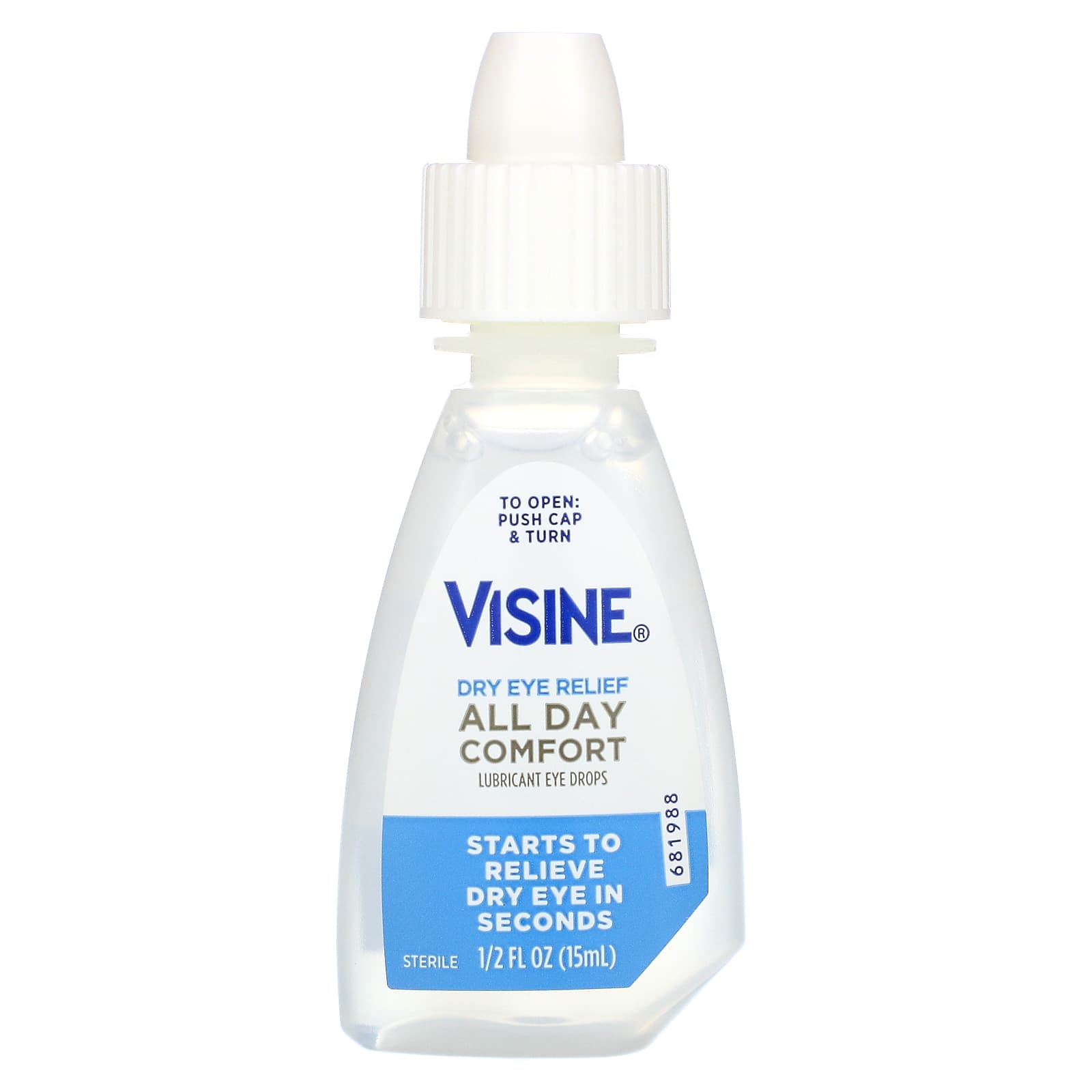 Visine Dry Eye Relief Lubricant Eye Drops All Day Comfort Fl Oz