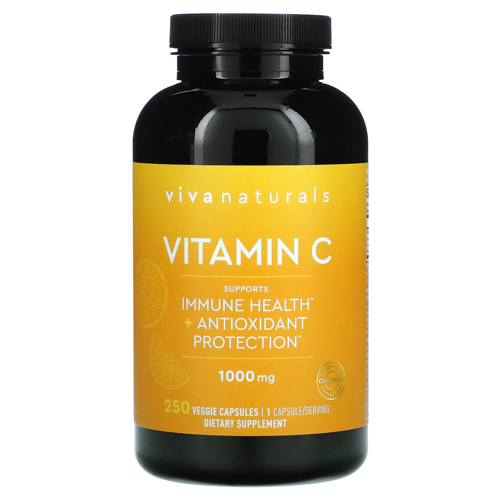 Viva Naturals Vitamin C 1 000 Mg 250 Veggie Capsules