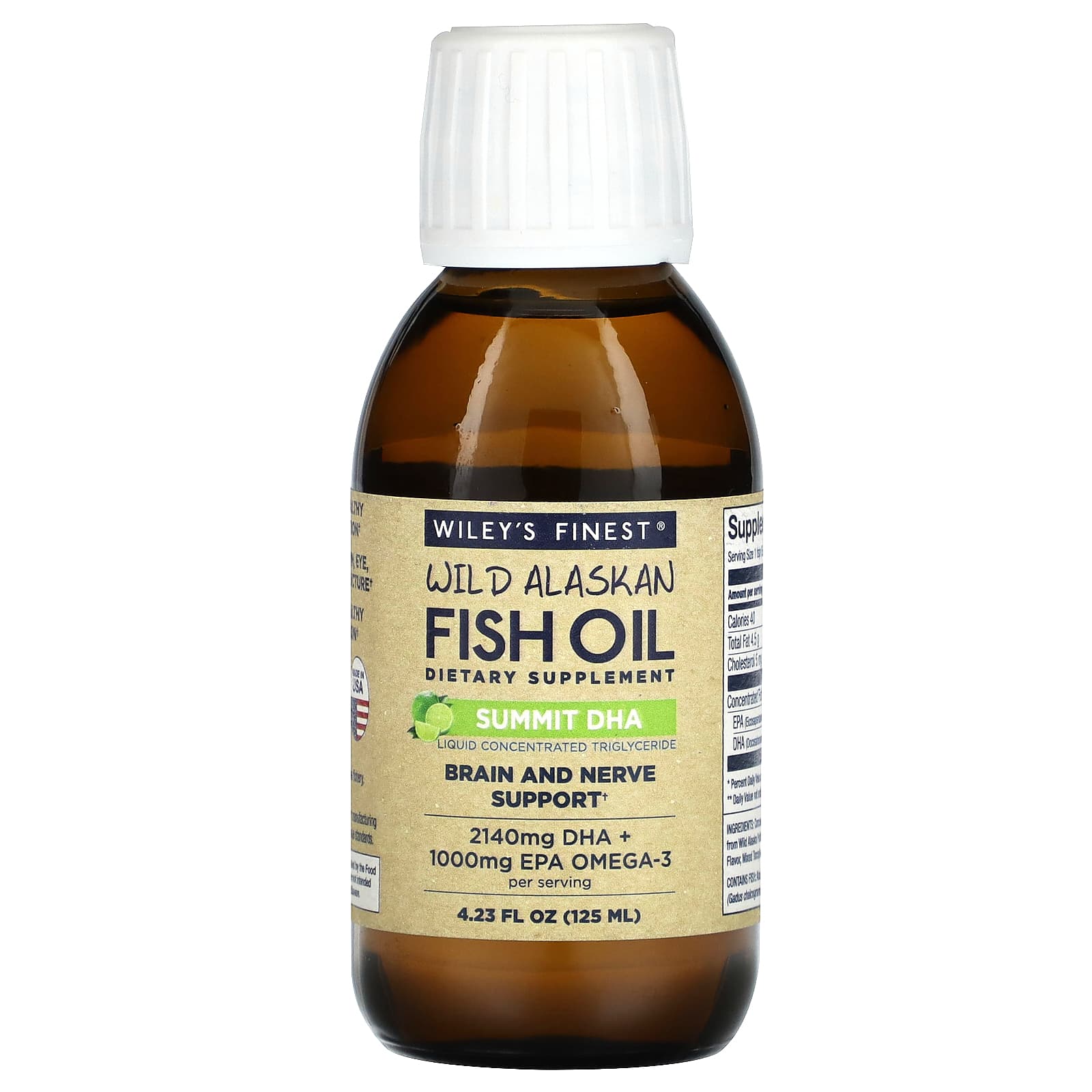 Wiley S Finest Wild Alaskan Fish Oil Summit Dha Fl Oz Ml