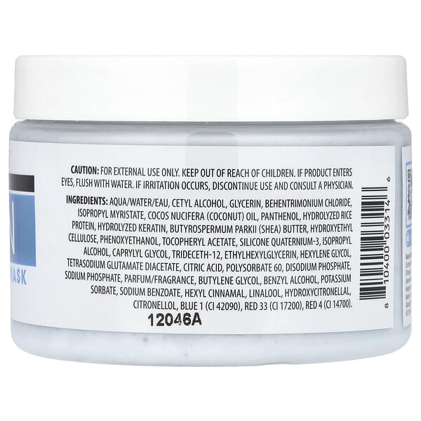 Advanced Clinicals, Keratin, Sleek + Smooth Hair Mask, 12 oz (340 g)