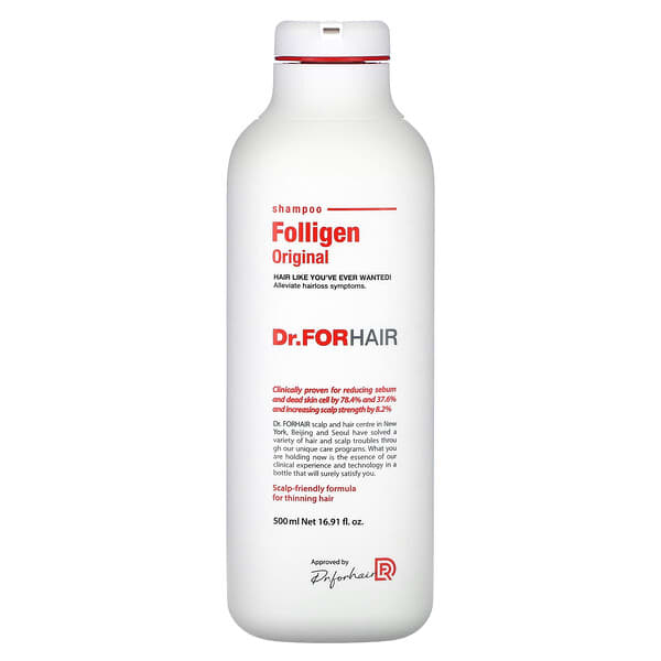 Dr FORHAIR Folligen Original Shampoo white bottle