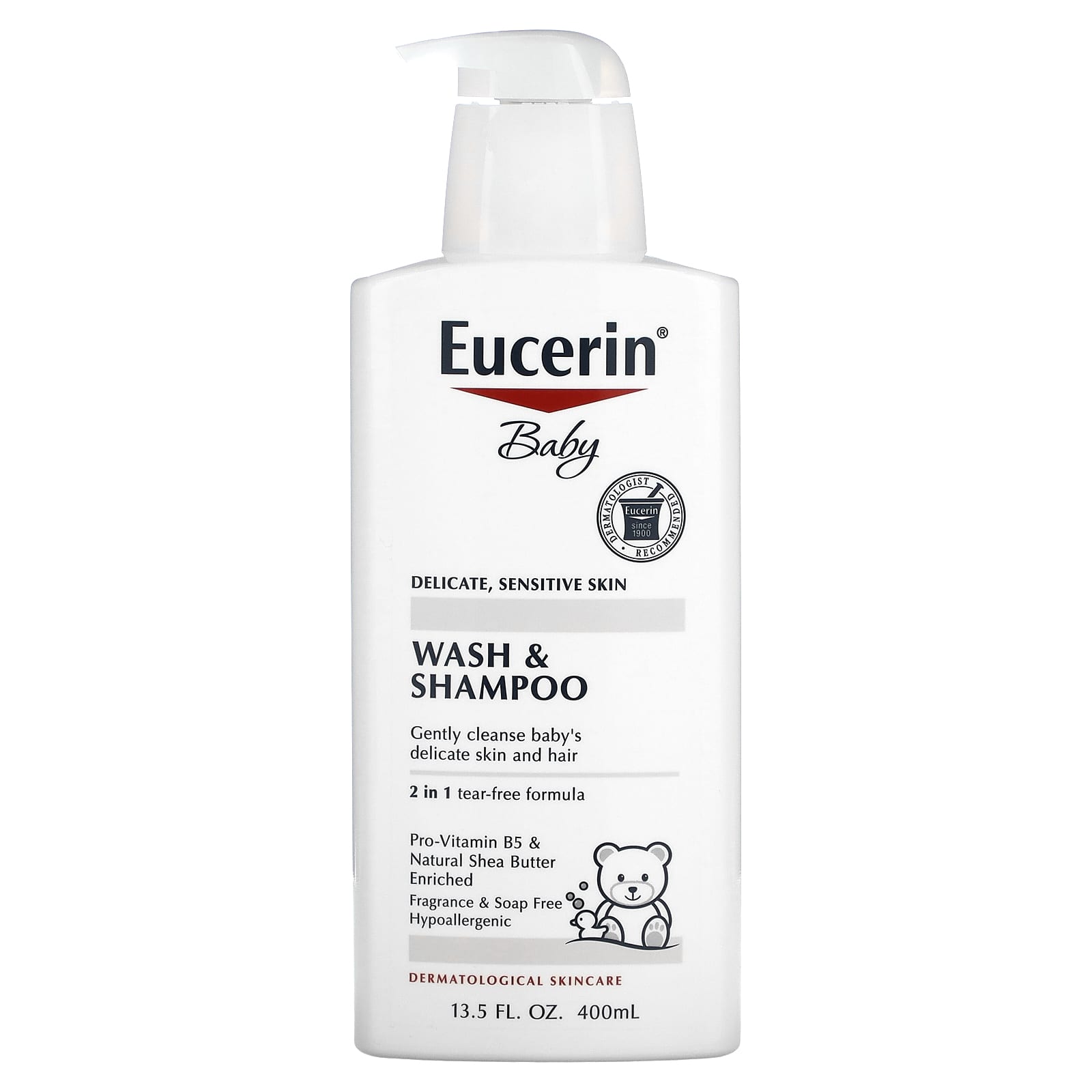 Eucerin Baby Wash and Shampoo 13.5 fl oz product package
