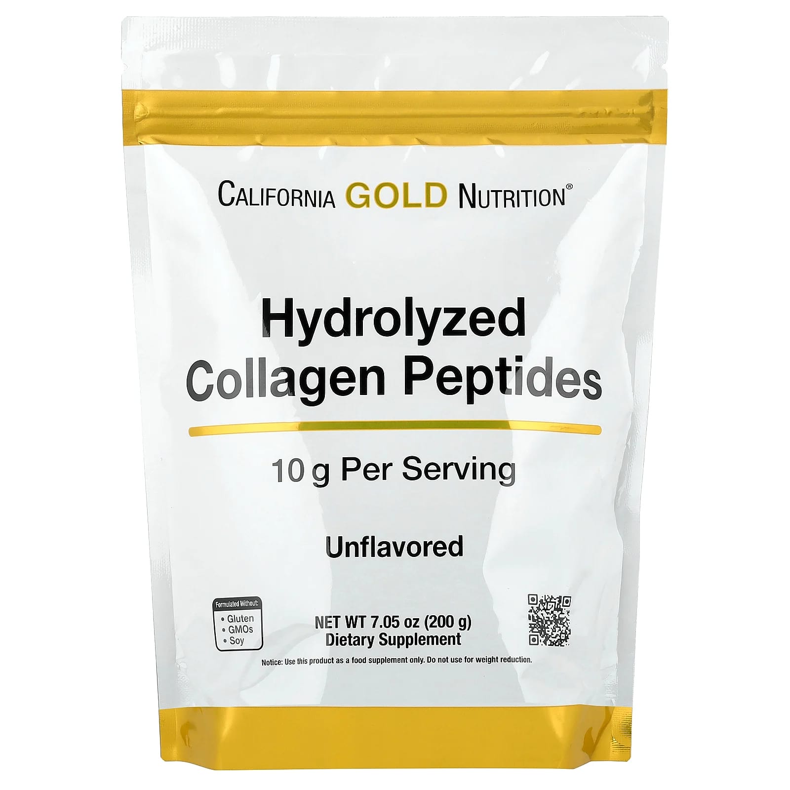 California Gold Nutrition, Hydrolyzed Collagen Peptides I и III, 200 г
