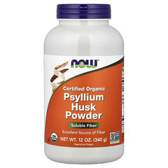 NOW Foods, органический порошок шелухи псиллиума, 340 г
