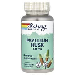 Solaray, Psyllium Husk, 525 мг, 100 капсул
