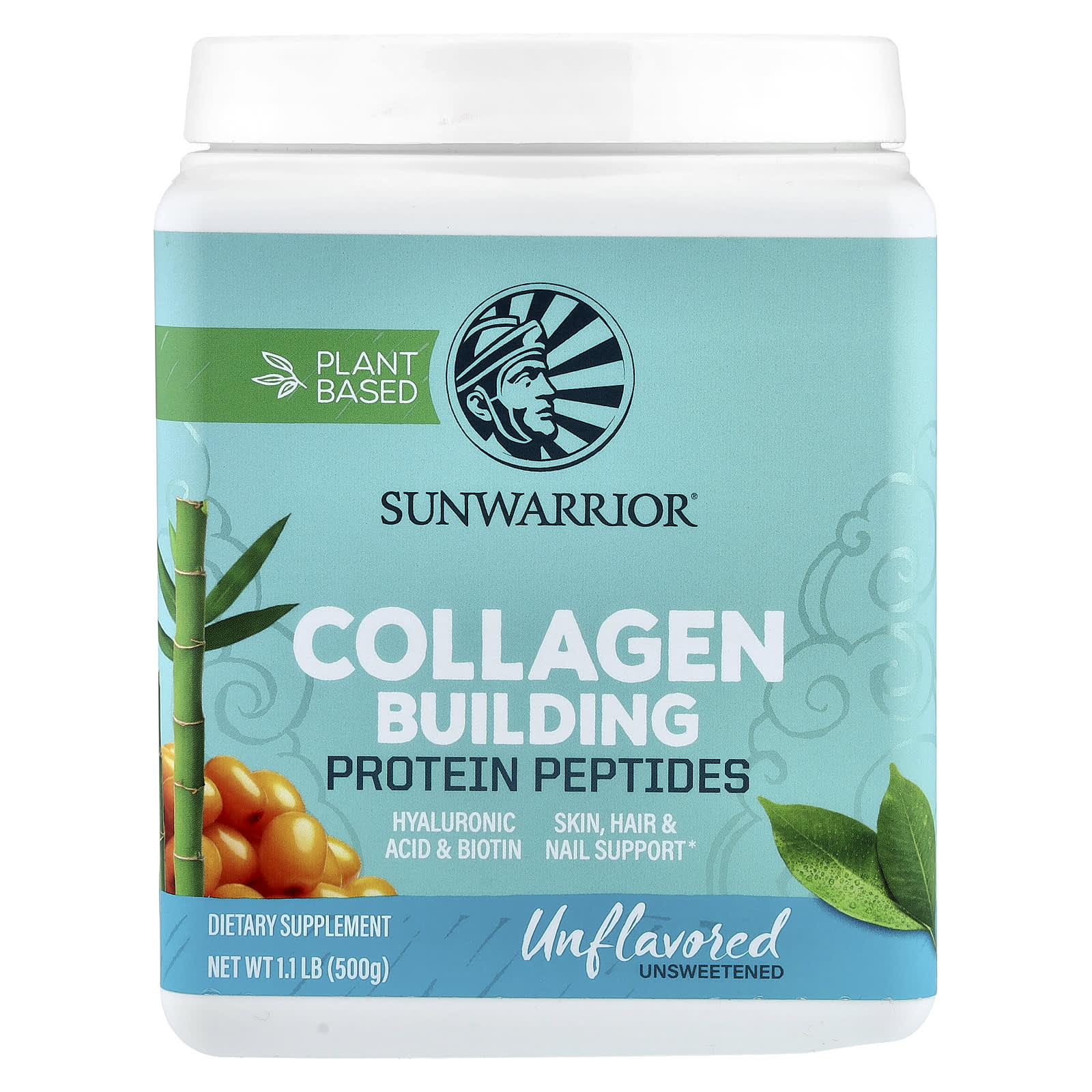 Sunwarrior, растительный Collagen Building Protein Peptides, 500 г