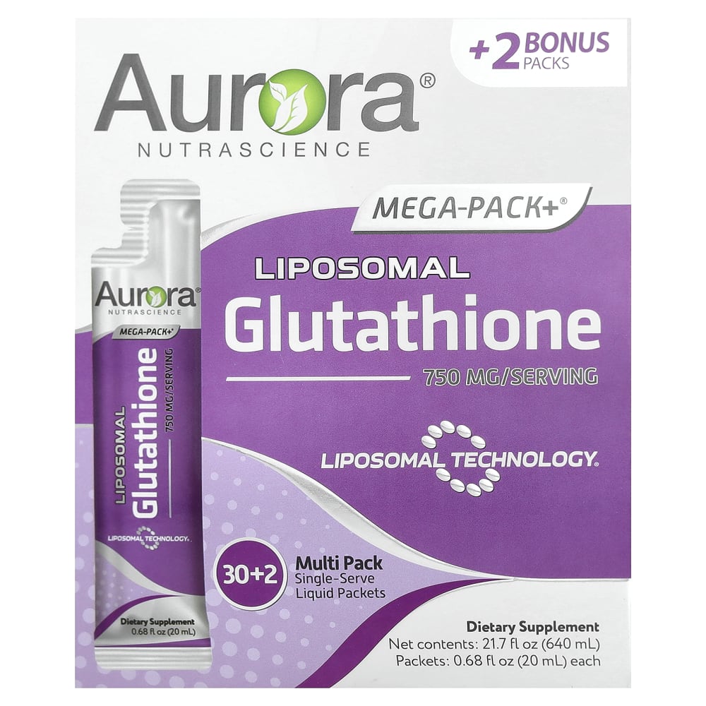 Aurora Nutrascience Mega-Liposomal Glutathione Mega-Pack+ 750 mg